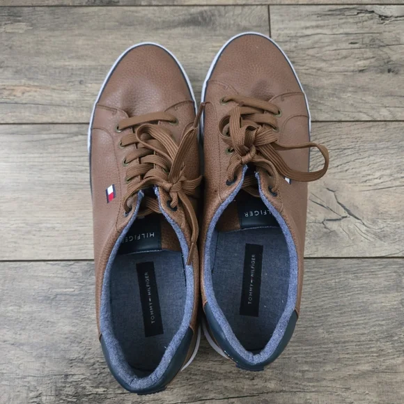 Tommy Hilfiger Men's Brown Casual Sneakers Size 11 1/2 - Picture 5 of 11